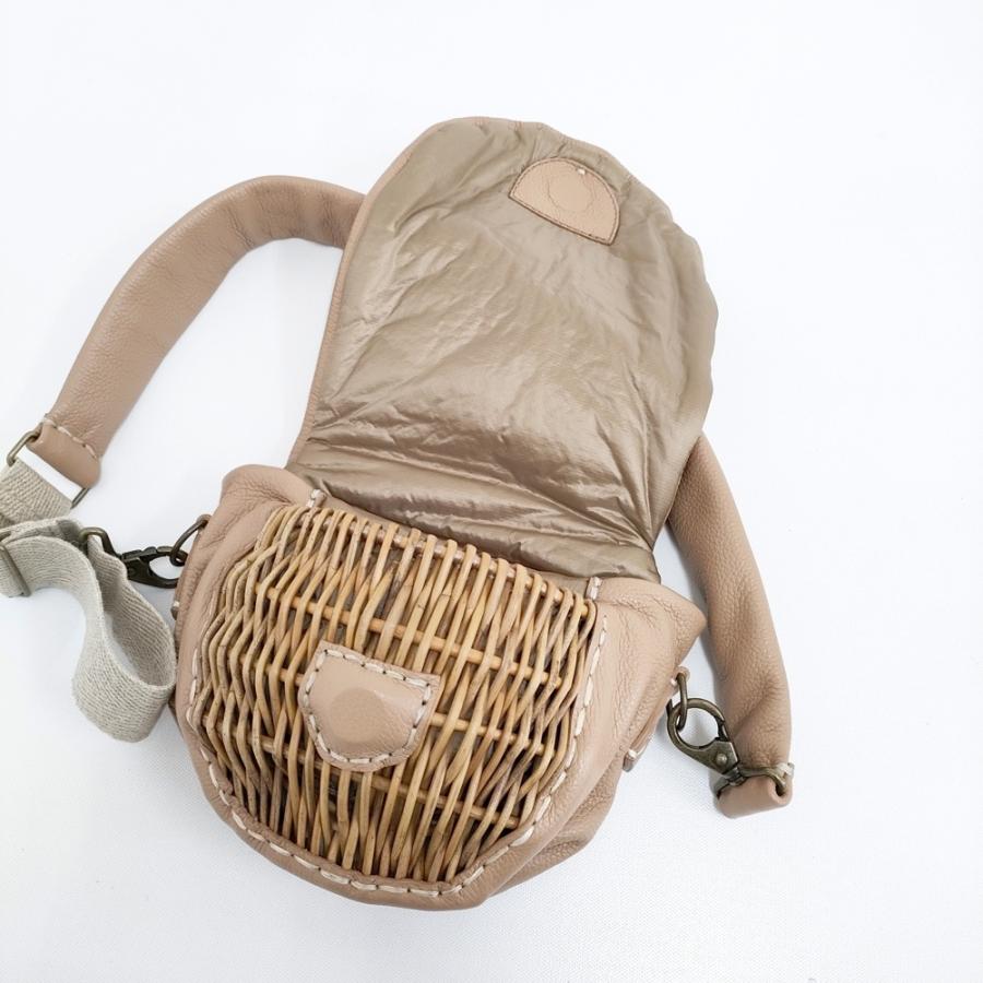 ebagos Summer Break フニュシュリンク ボディーバッグＳ 定価79200円  ショルダー かごバッグ 25SS ベージュ エバゴス 5-0829G 269249の画像
