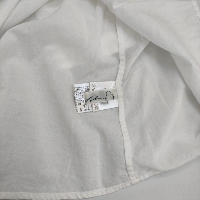 Pal'las Palace コットン 刺繍 スキッパー 比翼ボタン ブラウス シャツ ホワイト レディース パラスパレス【中古】6-0307M∞ Pal'las Palace（パラスパレス） コットン 刺繍 スキッパー 比翼ボタン