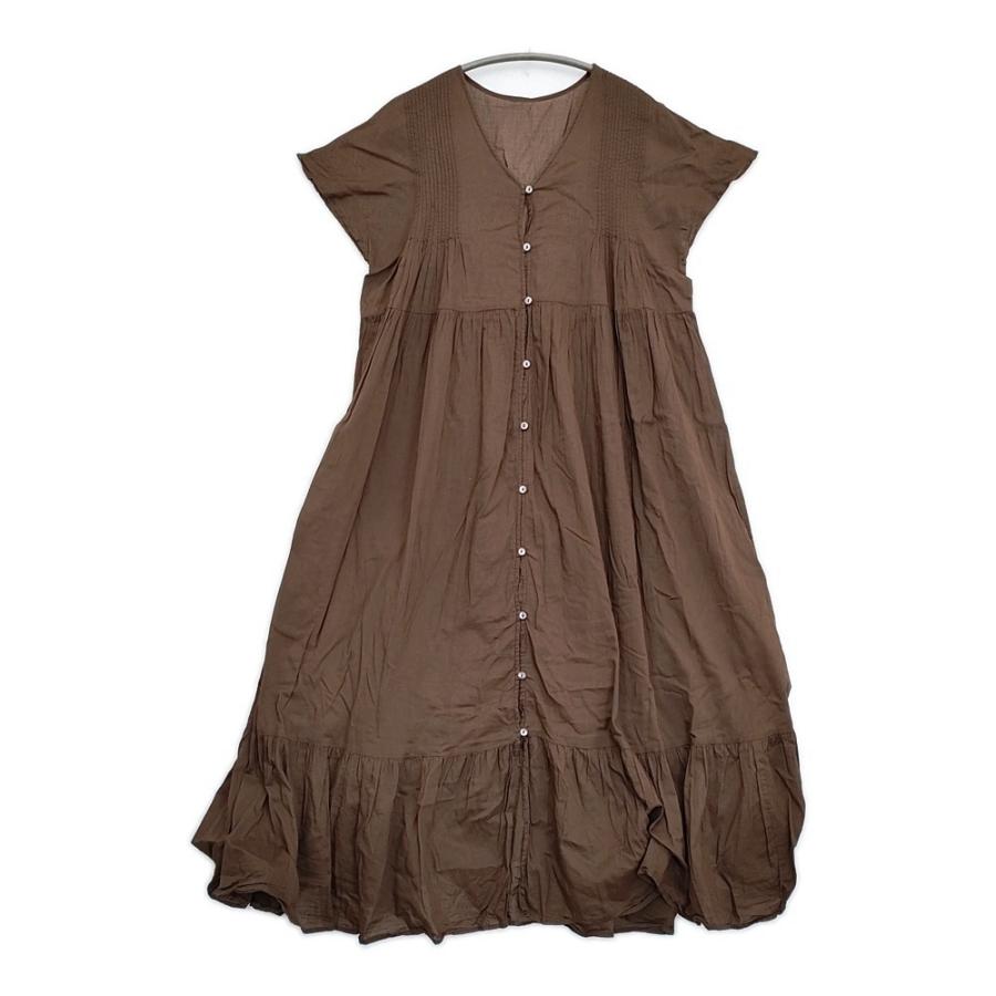SLOBE IENA コットンボイルピンタックティアードワンピース 定価13200