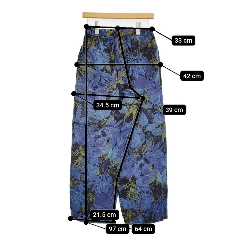 gungendo リネン 夏の葉プリント 庭常 にわとこ 定価35200円 イージー  