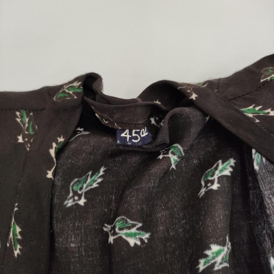 美品✨45R レーヨン　小紋柄　ワンピース ドレス　ペイズリー　ドット　現行 美品✨45R レーヨン 小紋柄 ワンピース ドレス ペイズリー ドット 現行