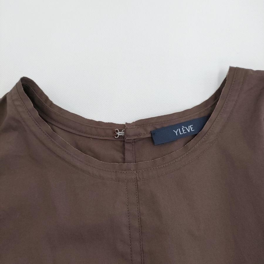 YLEVE SUVIN COTTON TYPEWRITER ONE PIECE サイズ1 168-5155080 ワンピース 25SS ブラウン イレーヴ 5-0926S 270821_2