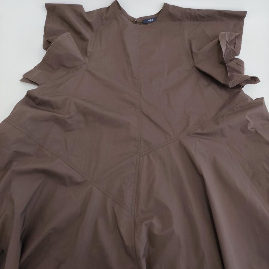 YLEVE SUVIN COTTON TYPEWRITER ONE PIECE サイズ1 168-5155080 ワンピース 25SS ブラウン イレーヴ 5-0926S 270821_5