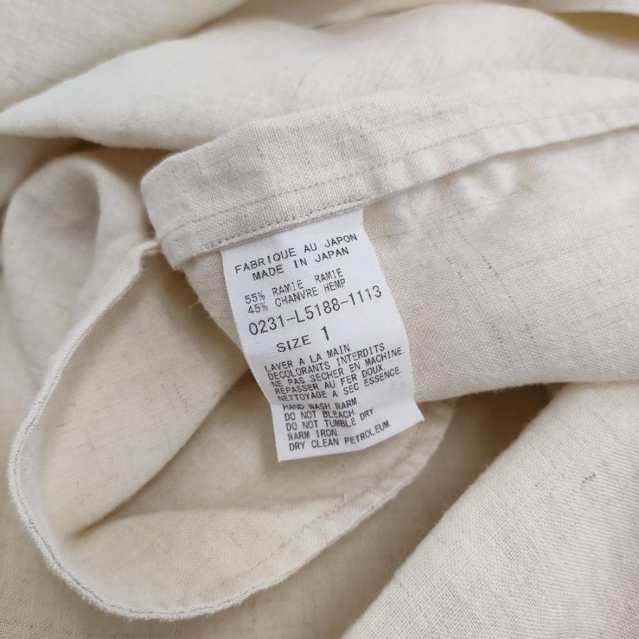 ARTS&SCIENCE 0231-L5188-1113 サイズ1 ラミーヘンプ サイドスリットワンピース 23SS オフホワイト レディース アーツ&サイエンス【中古】5-0926M♪ ARTS & SCIENCE（アーツアンドサイエンス） ARTS&SCIENCE 0231-L5188