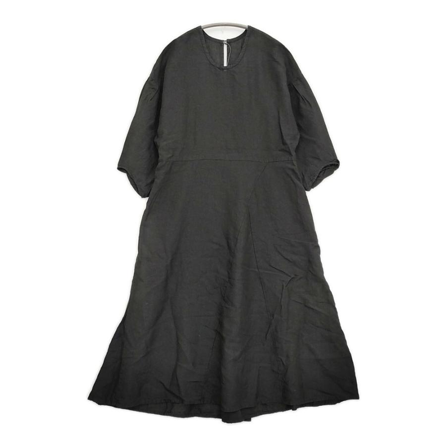 gasa アーカイブ 東方の旅 ワンピース 定価71500円 11211-07211 サイズM リネン ワンピース ブラック レディース ガサ【中古】5-0930M♪ GASA* gasa アーカイブ 東方の旅 ワンピース 定価71500円 11211-07211