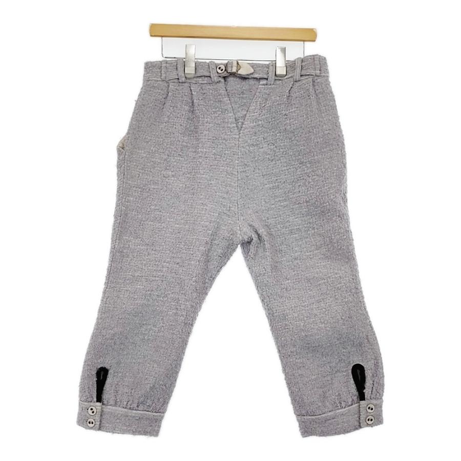 gasa ウール レーヨン ツイード 定価44100円 13111-13313 クロップドパンツ パープル レディース ガサ【中古】5-0930T♪ GASA*（ガサ） gasa ウール レーヨン ツイード 定価44100円 13111