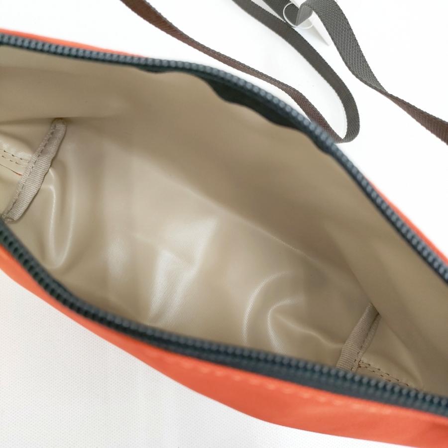 Herve Chapelier 新品 2884N ナイロンスクエアショルダーサンギーヌ 定価34980円 オレンジ レディース エルベ・シャプリエ【中古】5-0930G♪ Herve Chapelier 新品 2884N ナイロンスクエアショルダーサンギーヌ