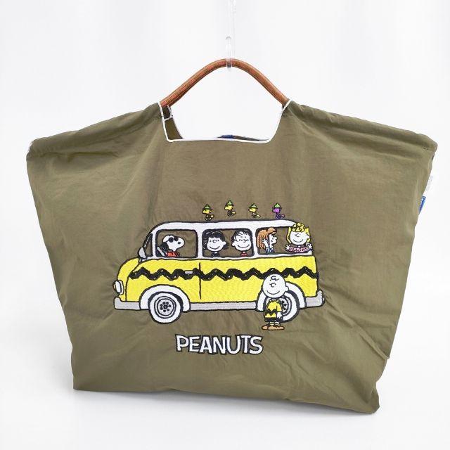 Ball&Chain/PEANUTS SNOOPY BUS Lサイズ トートバッグ カーキ ボール
