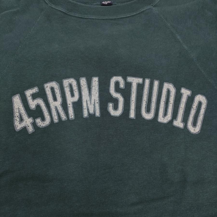 45R（フォーティファイブアール） 45R/45rpm ロゴプリント裏毛の908