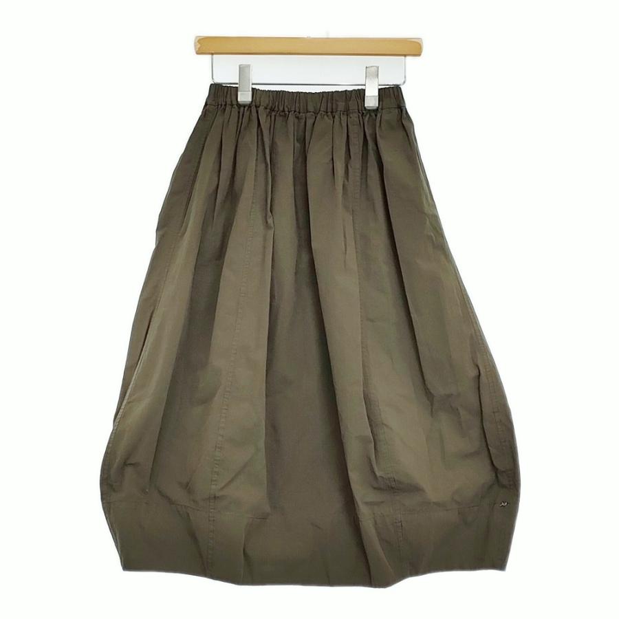 Pal’las Palace 綿麻シャンブレーワッシャーバルーンギャザースカート 定価26400円 ロング 25SS カーキ レディース パラスパレス【中古】5-1001M♪ Pal'las Palace（パラスパレス） 綿麻シャンブレーワッシャーバルーン