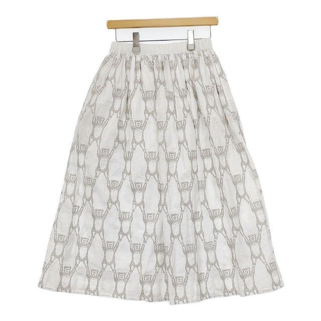 marble sud 未使用 ヤッホーベア 刺繍 コットンリネン ロングスカート  