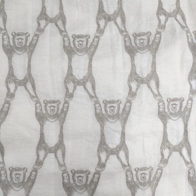 marble sud 未使用 ヤッホーベア 刺繍 コットンリネン ロングスカート  