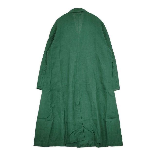 fog linen work HINA COAT VERT ヒナ コート 定価32450円 リトアニア製 リネン コート 23SS グリーン フォグリネンワーク 6-0405M 272215_1