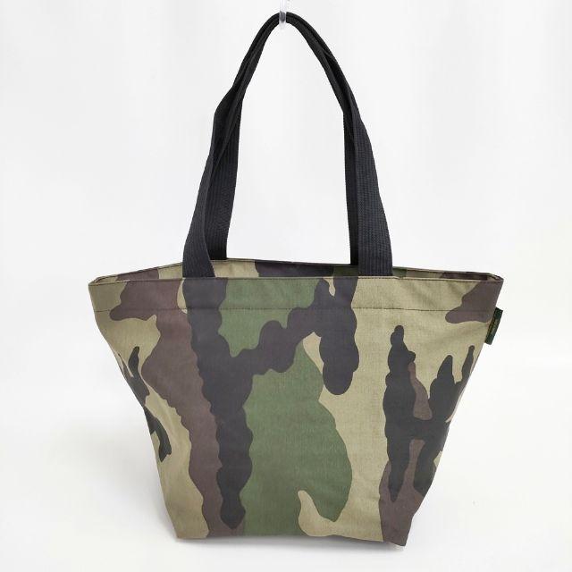 Herve Chapelier カモフラ柄 迷彩 ナイロン 舟形 L ダブルハンドル