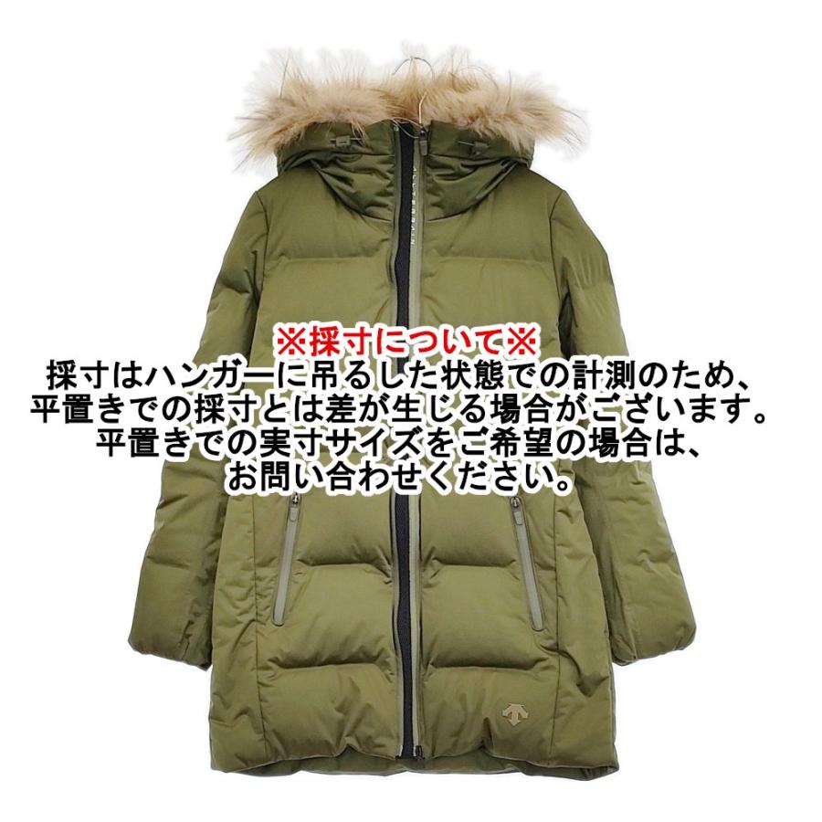 DESCENTE ALLTERRAIN 水沢ダウン ラクーンファー DOR-C7638W サイズM ダウンコート カーキ レディース デサントオルテライン【中古】5-1123A♪ DESCENTE ALLTERRAIN 水沢ダウン ラクーンファー DOR-C7638W サイズM