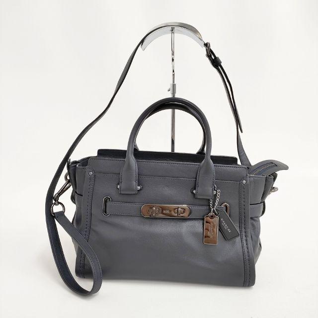 コーチ　2wayバッグ コーチ2WAY ブリーフケース 紺 メンズ ビジネスバッグ F72974 COACH