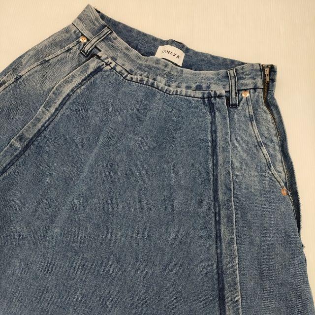 【新品】　TANAKA　THE DENIM WIDE SKIRT PANTS TANAKA THE WIDE SKIRT PANTS 定価49500円 ワイドスカートパンツ2WAY