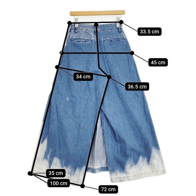【新品】　TANAKA　THE DENIM WIDE SKIRT PANTS TANAKA THE WIDE SKIRT PANTS 定価49500円 ワイドスカートパンツ2WAY