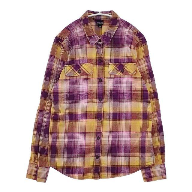 patagonia W’s Fjord Flannel Shirt ウィメンズフィヨルドフランネルシャツ 42405 長袖シャツ FA23 パープル オレンジ レディース パタゴニア【中古】5-1208T∞ patagonia（パタゴニア） patagonia W's Fjord Flannel Shirt