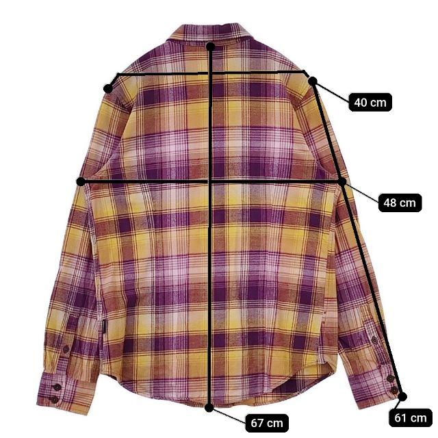 patagonia W’s Fjord Flannel Shirt ウィメンズフィヨルドフランネルシャツ 42405 長袖シャツ FA23 パープル オレンジ レディース パタゴニア【中古】5-1208T∞ patagonia（パタゴニア） patagonia W's Fjord Flannel Shirt