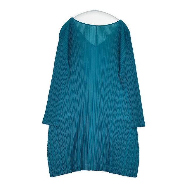 PLEATS PLEASE ISSEY MIYAKE プリーツ Vネックワンピース サイズ3