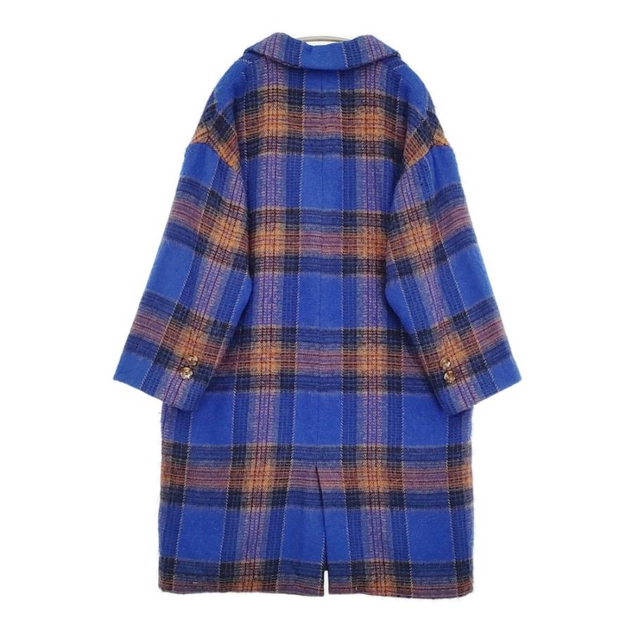 AKIRA NAKA ウール混 チェック サイズ38 AW14-20 チェスターコート