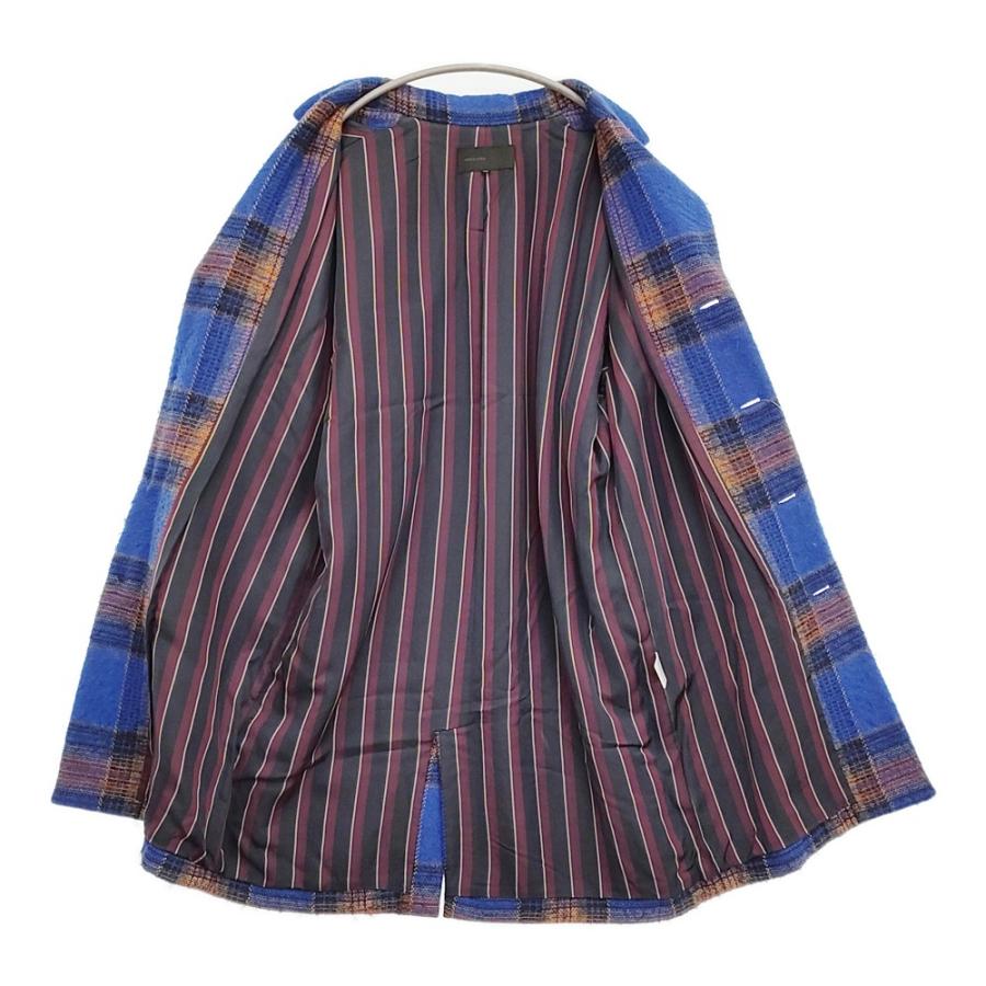 AKIRA NAKA ウール混 チェック サイズ38 AW14-20 チェスターコート