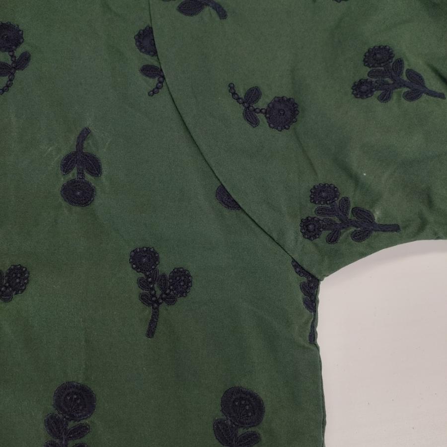 mina perhonen laundry ra3106 bonheur 刺繍 七分袖 ワンピース