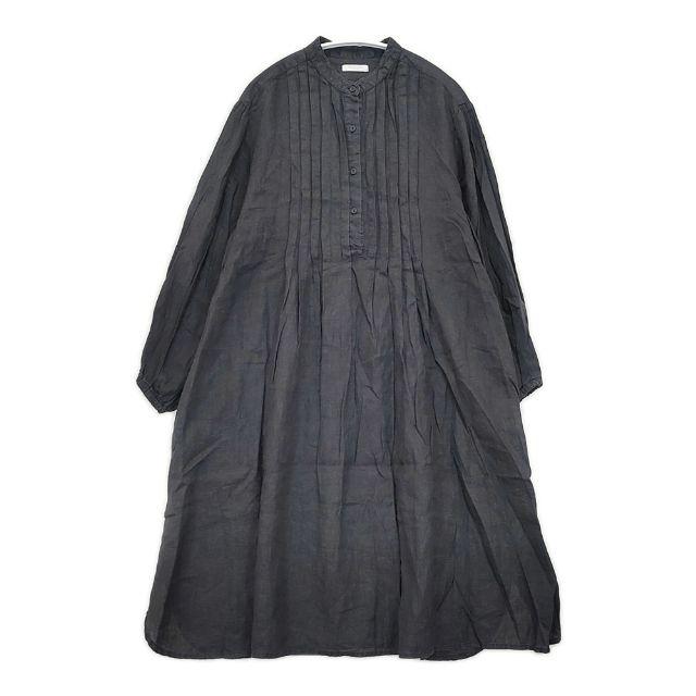 fog linen work リトアニア製 リネン タック プルオーバー ワンピース