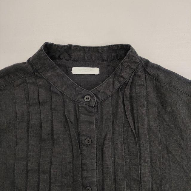 fog linen work リトアニア製 リネン タック プルオーバー ワンピース