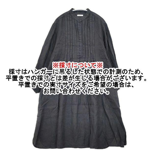 fog linen work リトアニア製 リネン タック プルオーバー ワンピース