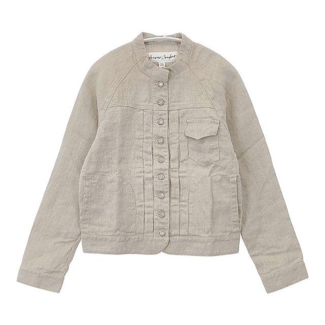 si-si-si comfort 未使用品 リネン Gジャン 定価27500円 デニム