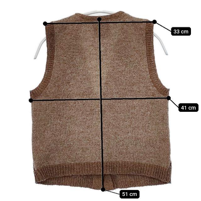 未使用に近い　ジャミーソンズ　フェアアイル　ニットベスト　ブラウン セール価格】 ジャミーソンズ JAMIESON'S フェアアイル クルーネック