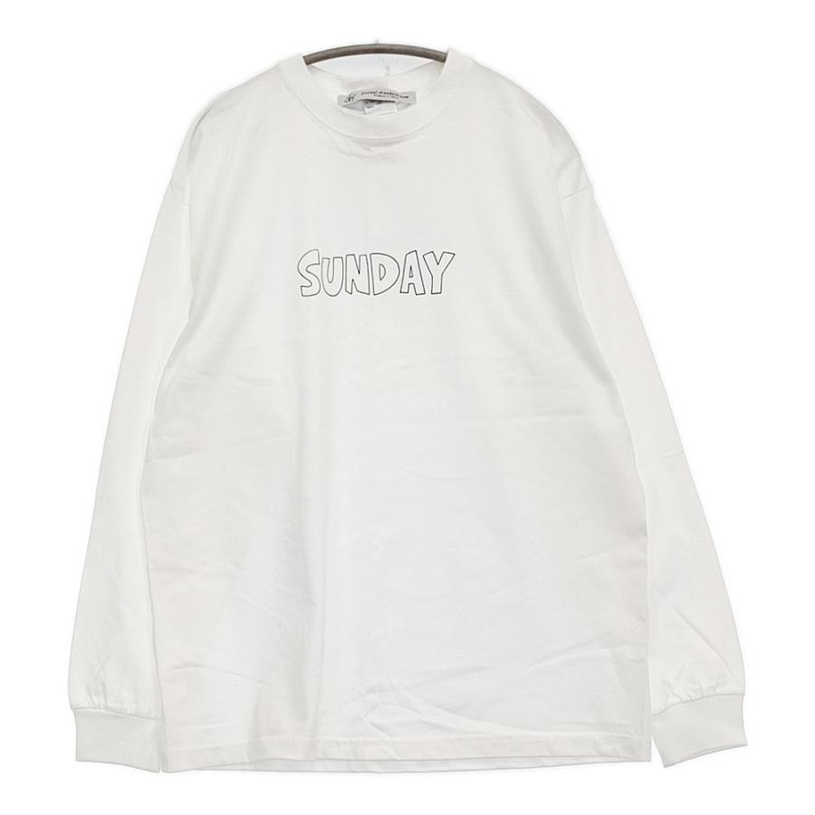 JOURNAL STANDARD LUXE 未使用 SUNDAY SMILE ロンT 定価12100円 長袖Ｔシャツ カットソー ホワイト レディース ジャーナルスタンダード ラックス【中古】5-1118M♪ JOURNAL STANDARD LUXE（ジャーナルスタンダード ラックス） 未使用