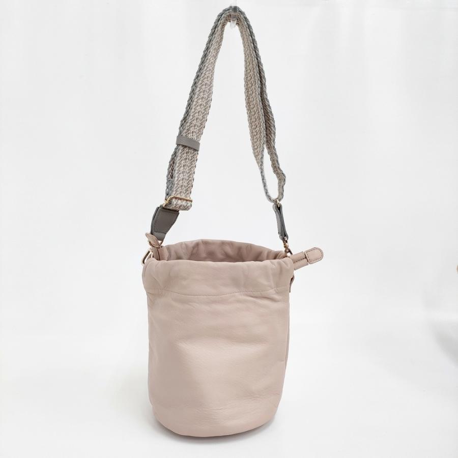 russet（ラシット） ソフトレザー巾着 パンチング 2way ショルダー