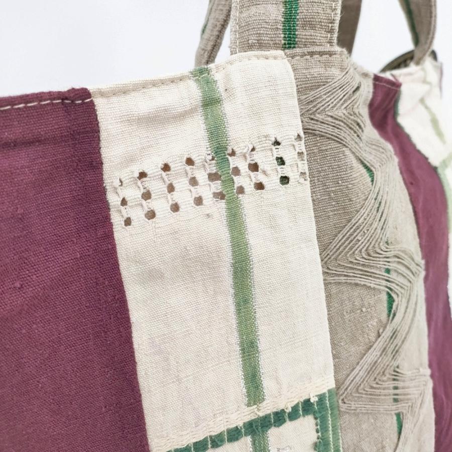 dosa LUNA BAG ルナバッグ 定価49500円 コットンリネン 2way トートバッグ ショルダーバッグ ベージュ ボルドー ドーサ 5-1206G 276195