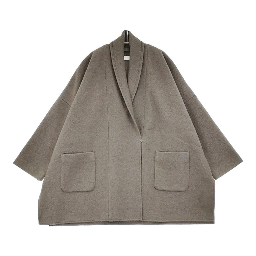 evam eva（エヴァムエヴァ） evam eva press wool robe プレスウール