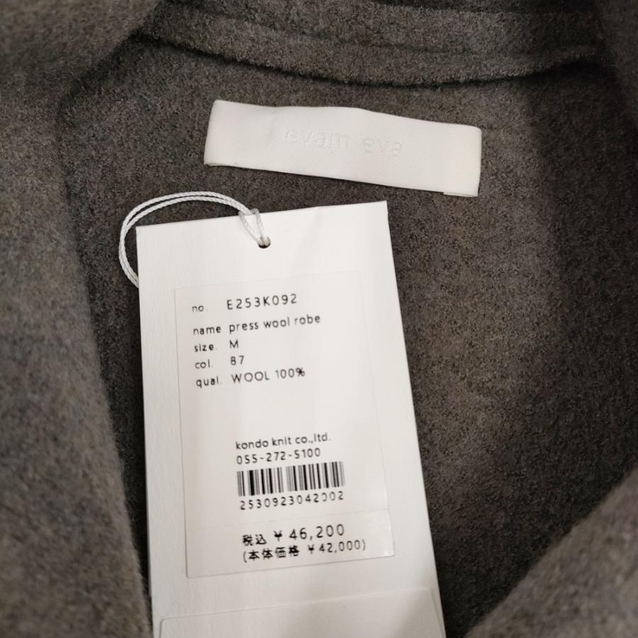 evam eva（エヴァムエヴァ） evam eva press wool robe プレスウール