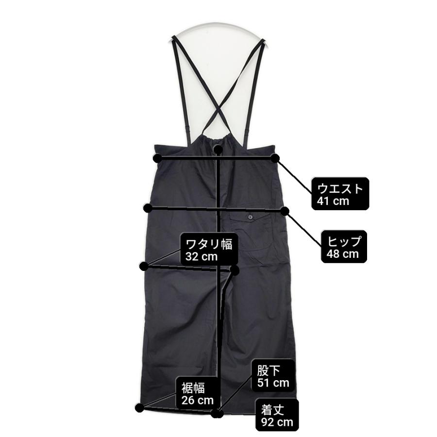 ゴーシュ　タイプライターサロペット ゴーシュ 100/1タイプライター サロペットパンツ 定価26000円 サイズ2