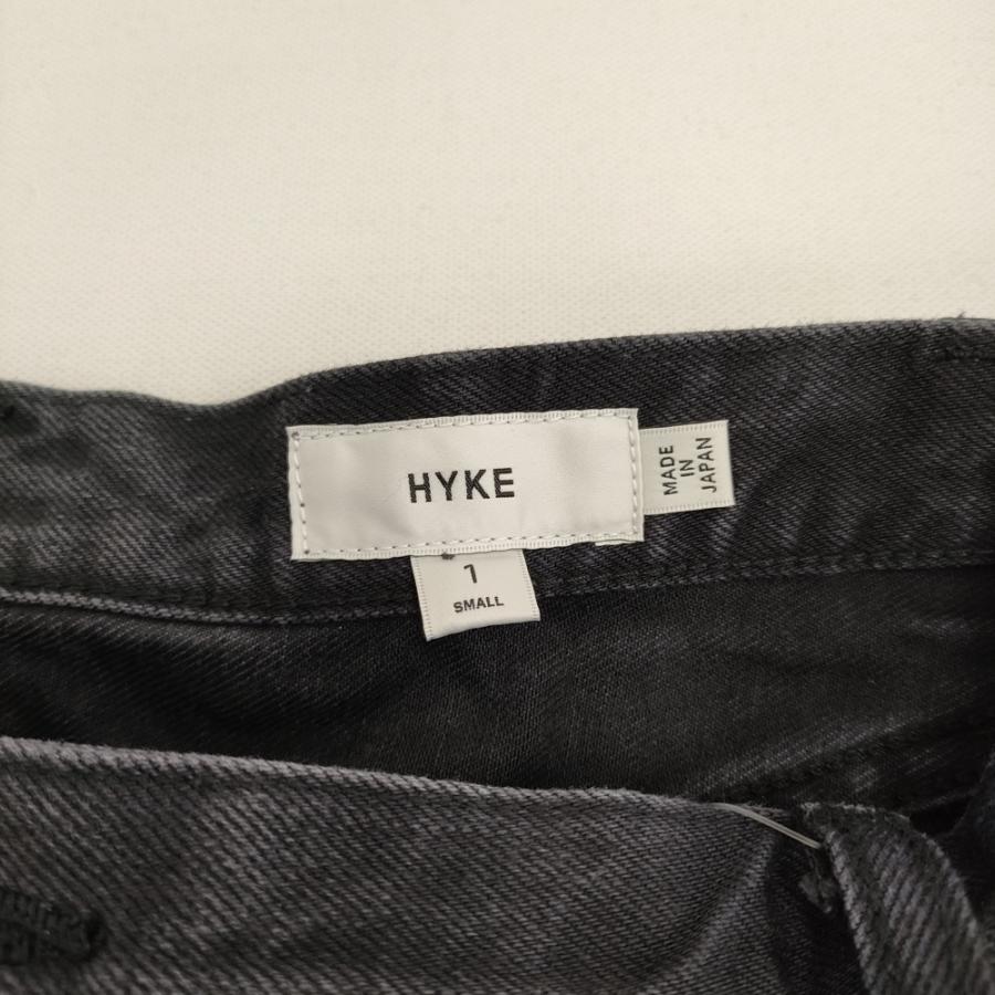 HYKE（ハイク） HYKE 70 USED WASH BLACK DENIM MIDI SKIRT サイズ1