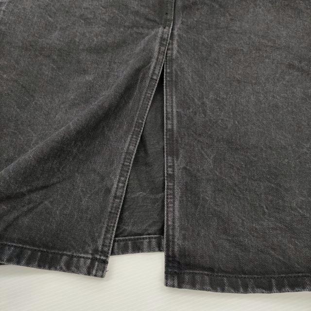 HYKE（ハイク） HYKE 70 USED WASH BLACK DENIM MIDI SKIRT サイズ1