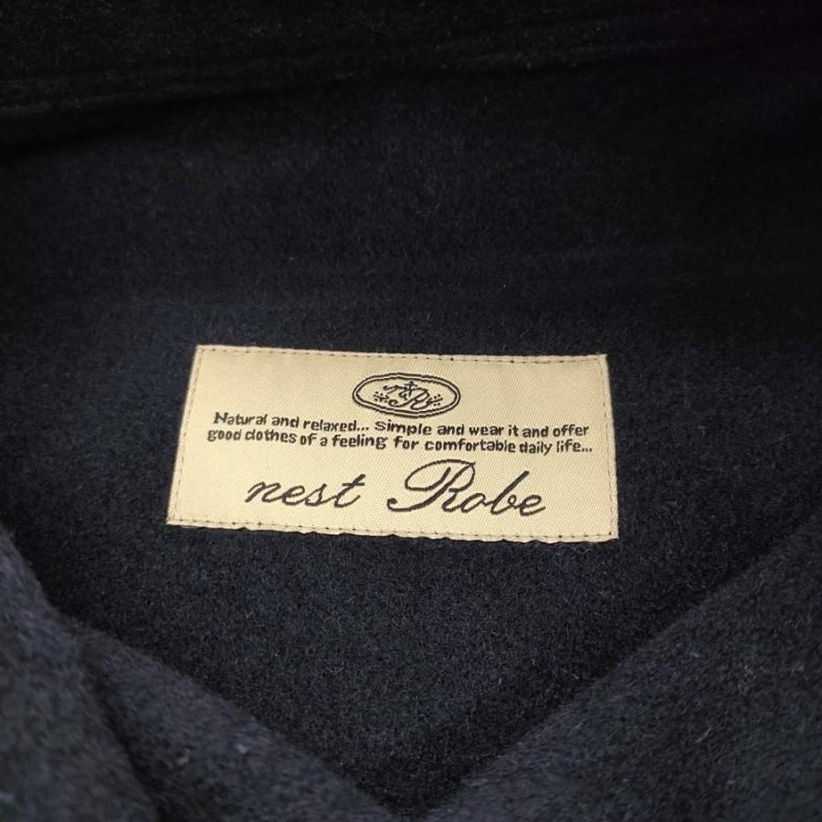 nest Robe ポンチョコート 01104-2043 ウールカシミヤ混 コート ネイビー ネストローブ 5-1219T 277266_2