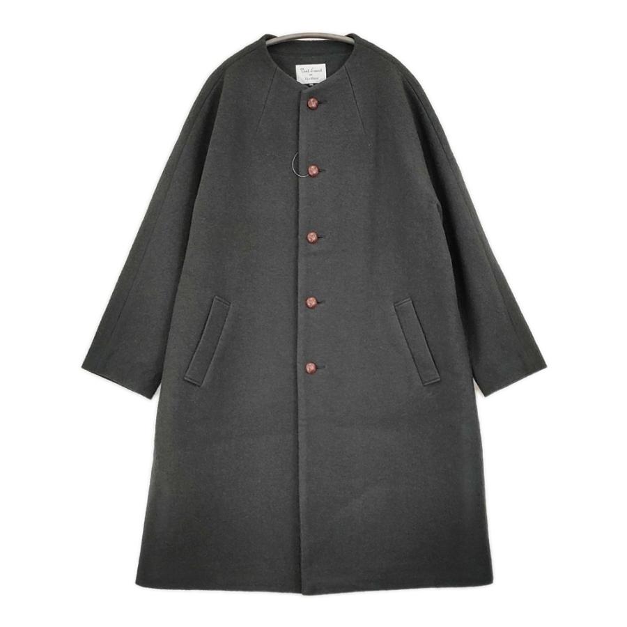 Le Minor ノーカラーウールリングソフト圧縮コート EL33105 定価38500