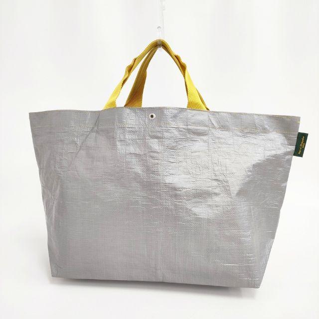 Herve Chapelier 2014PP グリ×ジョーヌ マルシェバッグL トートバッグ