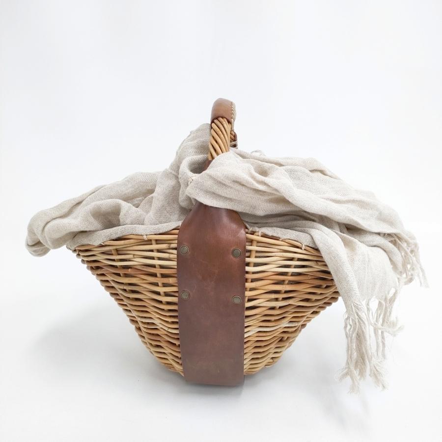 ebagos Dear Ms. 2011AW 紅籐 レザー ワンハンドル かごバッグ 
