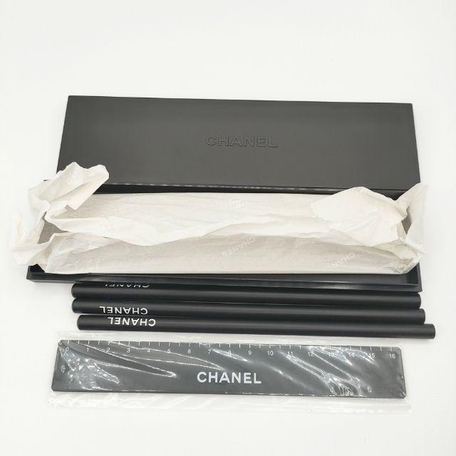 CHANEL（シャネル） 未使用品 ノベルティ ペンケース 鉛筆3本 定規