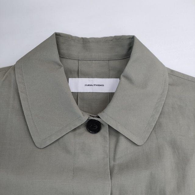 JOURNAL STANDARD ハイカウントワイドステンカラーコート 定価23100円 コート 24SS カーキ ジャーナルスタンダード 6-0419M 278319_2