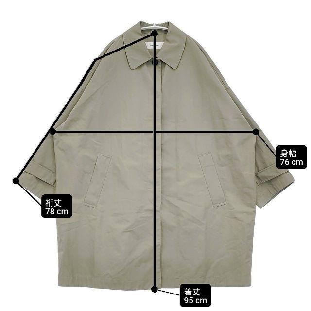 JOURNAL STANDARD ハイカウントワイドステンカラーコート 定価23100円 コート 24SS カーキ ジャーナルスタンダード 6-0419M 278319_5