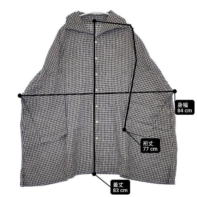 nest Robe（ネストローブ） リネンギンガムウィングカラービッグシャツ