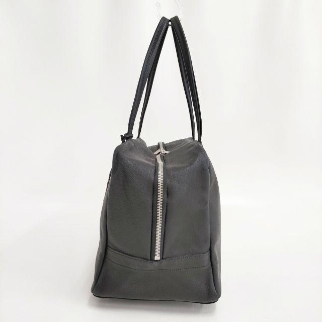 REN スクエアダッフル M ピッグスキン・ハリー トートバッグ ブラック 